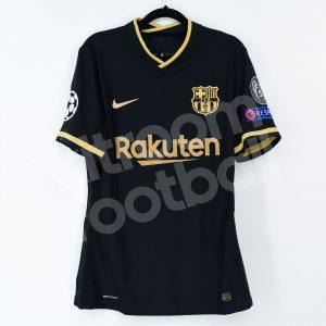 2020-21 Barcelona Away Shirt #2 DEST Champions League Match Worn Issue - Image 3