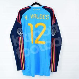 2011 Spain Goalkeeper Shirt #12 VICTOR VALDES Match Worn Signed