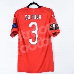 2018-19 Stade Rennais Rennes Match Worn Shirt #3 DA SILVA Maillot Porté Europa League vs Betis