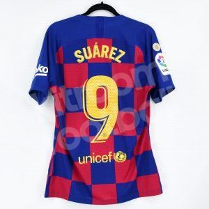 2019-20 Barcelona Player Issue Home Shirt #9 SUÁREZ Marató Match Un Worn - Image 1