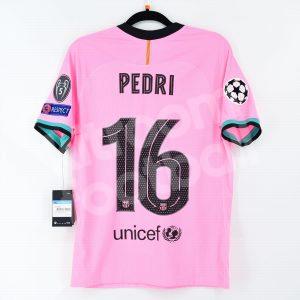 2020-21 Barcelona Third Match Shirt #16 PEDRI Champions League *NEW* M Vapor