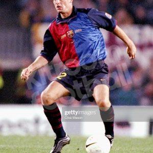 1999-00 Barcelona Home Shirt #22 F. DE BOER Match Worn vs Málaga - Image 4