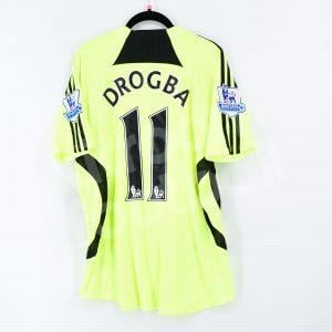 2007-08 Chelsea Away Shirt #11 DROGBA (Very Good) L Adidas