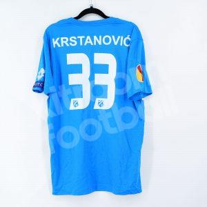 2013-14 Rijeka Away Shirt #33 KRSTANOVIC Match Worn Shirt Europa League vs Betis