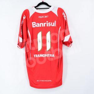 2007-08 Internacional Porto Alegre Home Shirt #11 Reebok Match Worn