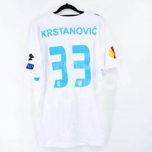 2013-14 Rijeka Home Shirt #33 KRSTANOVIC Match Worn Shirt Europa League vs Betis