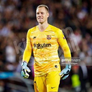 2019-20 Barcelona Yellow Player Issue GK Shirt #1 TER STEGEN Champions League - Image 4