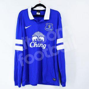 2013-14 Everton Home Shirt #25 FELLAINY Match Worn vs Betis Friendly - Image 3