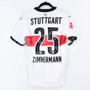 2017-18 Stuttgart Home Shirt #25 ZIMMERMANN Match Worn vs Betis Friendly