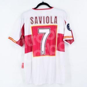 2005-06 Sevilla FC Home Shirt Uefa Cup #7 SAVIOLA Signed (Good) XL - Image 1