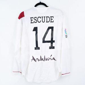 2007-08 Sevilla FC Home Shirt #14 ESCUDE Match Worn - Image 1