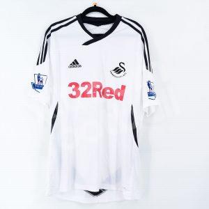 2011-12 Swansea Home Shirt #17 COTTERILL Match Worn vs Betis Friendly - Image 3