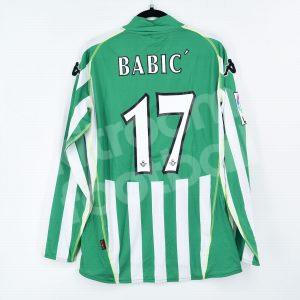 2008-09 Betis Home Shirt #17 BABIC Match Un Worn - Image 1
