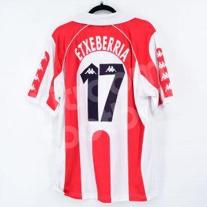 1998-99 Ath. Club Bilbao Home Shirt #17 ETXEBERRIA Signed