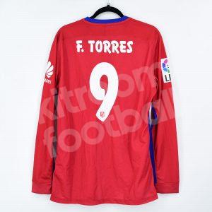 2015-16 Atletico Madrid Home Shirt #9 F. TORRES Match Un Worn Issue