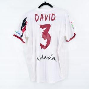 2006-07 Sevilla FC Home Shirt #3 DAVID Match Worn Signed - Image 1