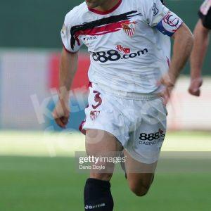 2006-07 Sevilla FC Home Shirt #3 DAVID Match Worn Signed - Image 4