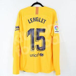 2019-20 Barcelona Away Player Issue Shirt #15 LENGLET *New* XL La Liga