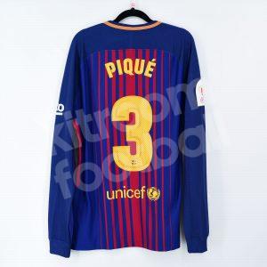 2017-18 Barcelona Player Issue Home Shirt #3 PIQUÉ Copa del Rey Match Un Worn