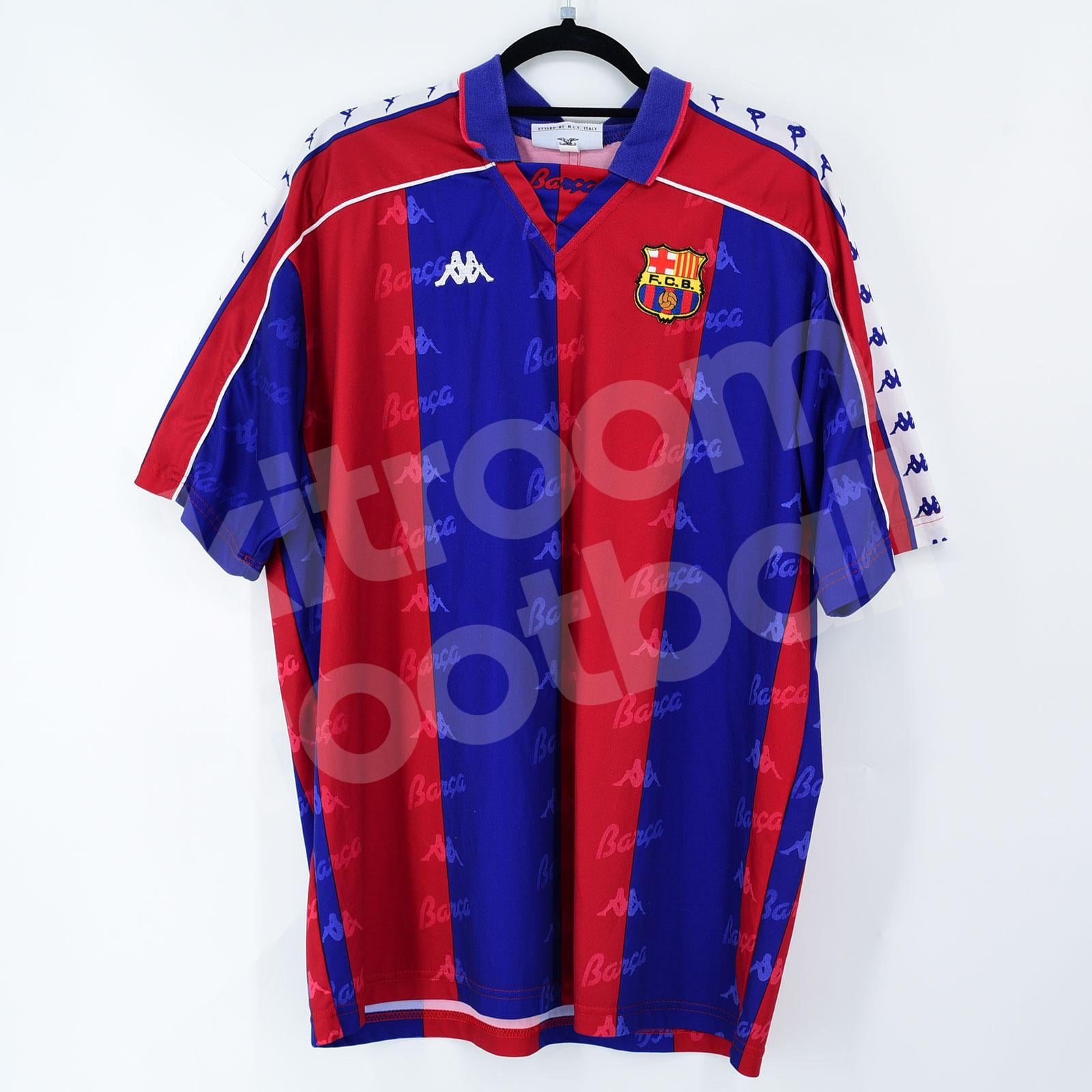 1992-93 Barcelona Home Shirt #19 Match Worn (Very Good) Kappa XL