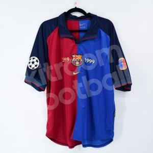 1999-00 Barcelona Player Issue Centenario Shirt #11 RIVALDO (Good) L Champions League - Image 3