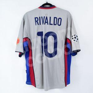 2000-01 Barcelona Away Shirt #10 RIVALDO (Very Good) XL Champions League - Image 1