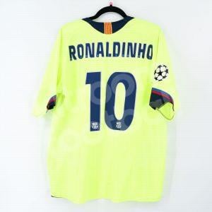 2005-06 Barcelona Away Shirt #10 RONALDINHO Nike (Very Good) L Champions League - Image 1