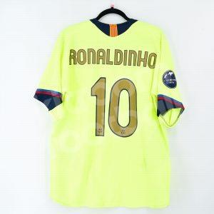 2006-07 Barcelona Third Shirt #10 RONALDINHO (Excellent) L Champions League