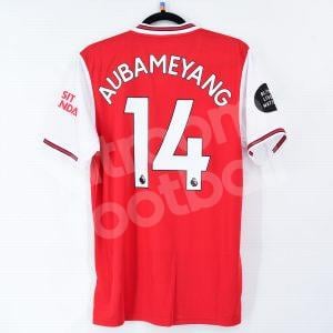 2019-20 Arsenal Home Shirt #14 AUBAMEYANG *New* Black Lives Matter M - Image 1