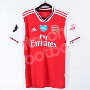 2019-20 Arsenal Home Shirt #14 AUBAMEYANG *New* Black Lives Matter M - Image 3