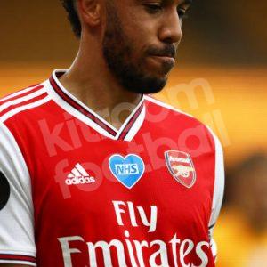 2019-20 Arsenal Home Shirt #14 AUBAMEYANG *New* Black Lives Matter M - Image 4