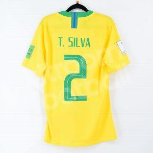2018 Brazil Home Shirt Player Issue #2 THIAGO SILVA Match Issued Un Worn World Cup Russia - Image 1