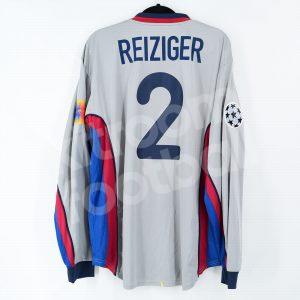 2000-01 Barcelona Player Issue Away Shirt #2 REIZIGER Champions League (Very Good) XL - Image 1