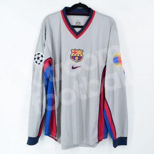 2000-01 Barcelona Player Issue Away Shirt #2 REIZIGER Champions League (Very Good) XL - Image 3