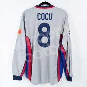 2000-01 Barcelona Player Issue Away Shirt #8 COCU Champions League (Very Good) XL