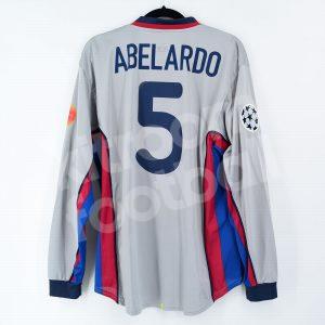2000-01 Barcelona Player Issue Away Shirt #5 ABELARDO Champions League (Very Good) XL