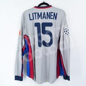 2000-01 Barcelona Player Issue Away Shirt #15 LITMANEN Champions League (Very Good) XL - Image 1