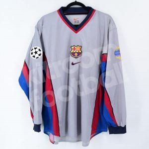 1999-00 Barcelona Player Issue Away Shirt #19 DANI Champions League (Very Good) XL - Image 3