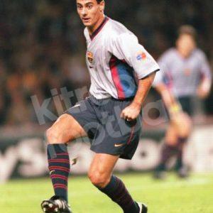 1999-00 Barcelona Player Issue Away Shirt #19 DANI Champions League (Very Good) XL - Image 4