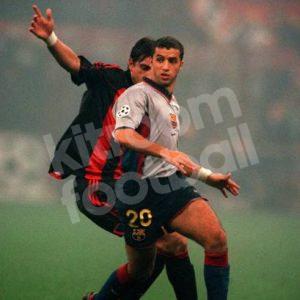 1999-00 Barcelona Player Issue Away Shirt #20 SIMAO Champions League (Very Good) XL - Image 4