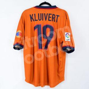 1998-99 Barcelona Away Player Issue Shirt #19 KLUIVERT (Very Good) L
