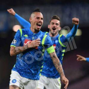 2018-19 Napoli Home Player Issue Shirt #17 HAMSIK Champions League *New* L Kappa Kombat Pro - Image 4