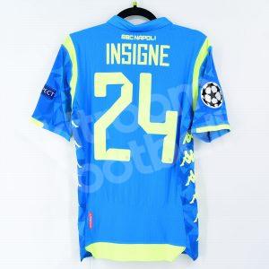 2018-19 Napoli Home Player Issue Shirt #24 INSIGNE Champions League *New* S Kappa Kombat Pro - Image 1
