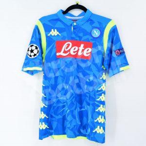 2018-19 Napoli Home Player Issue Shirt #24 INSIGNE Champions League *New* S Kappa Kombat Pro - Image 3