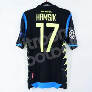 2018-19 Napoli Away Player Issue Shirt #17 HAMSIK Champions League *New* L Kappa Kombat Pro - Image 1