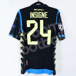2018-19 Napoli Away Player Issue Shirt #24 INSIGNE Champions League *New* M Kappa Kombat Pro - Image 1
