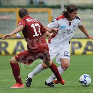 2008-09 Cagliari Away Shirt (Very Good) Macron L - Image 4