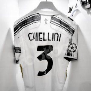 2020-21 Juventus Home Shirt Player Issue Climachill Size 8 (De Light, Chiellini, Demiral) - Image 5