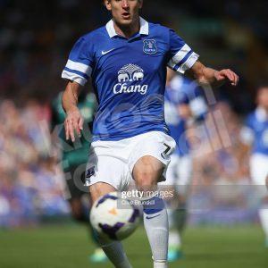 2013-14 Everton Home Shirt #7 JELAVIC Match Worn vs Betis Friendly - Image 3