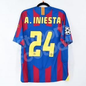 Barcelona Final Paris 2006 Shirt #24 A. INIESTA Champions League (Replica) M